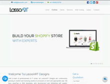 Tablet Screenshot of lassoarts.com